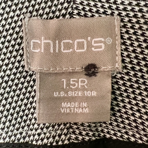 Chico’s women’s houndstooth casual dress pants, size 10R - Picture 10 of 12